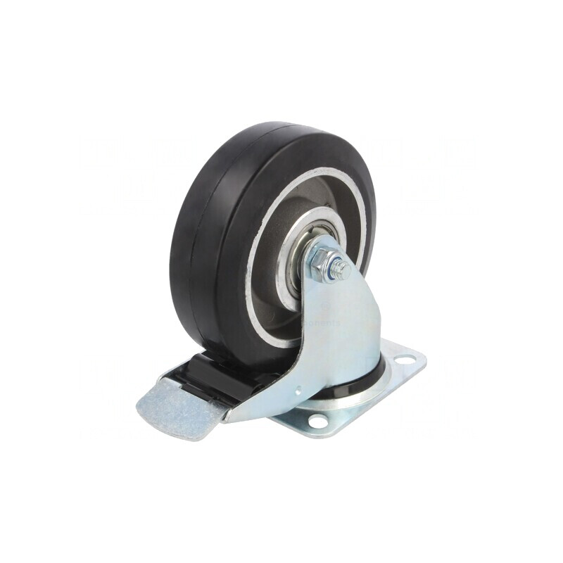 Roată de transport 125mm gumă 150kg ALGE | Electronic-mag.ro | Componente Electronice