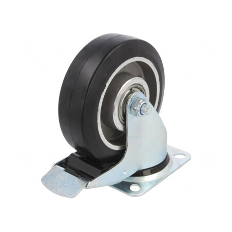 Roată de transport 125mm gumă 150kg ALGE | Electronic-mag.ro | Componente Electronice