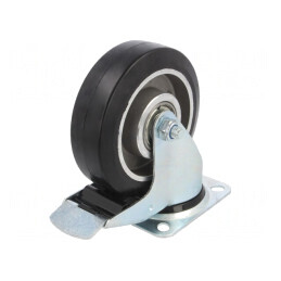 Roată de transport 125mm gumă 150kg ALGE | Electronic-mag.ro | Componente Electronice