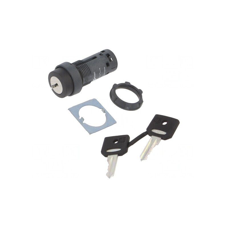 Comutator Rotativ cu Cheie 22mm 2 NO Negru XB7NG21 | Electronic-mag.ro | Componente Electronice