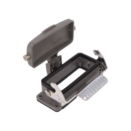 Carcasă pentru conectori HDC 16B cu clichet drept | Electronic-mag.ro | Componente Electronice