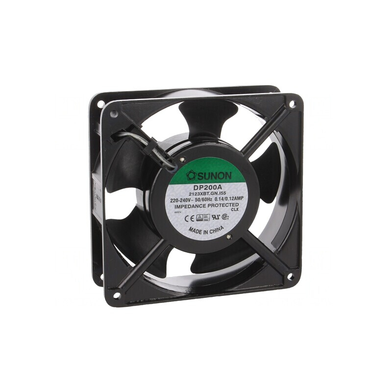 Ventilator Axial 230V 120x120mm 165m3/h 45dBA IP55 | Electronic-mag.ro | Componente Electronice