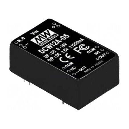 Convertor DC/DC 12W 36-72V la 12V/-12V | Electronic-mag.ro | Componente Electronice