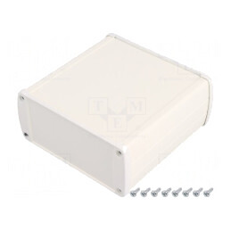 Carcasă universală aluminiu gri TEKAM 106x110x45mm | Electronic-mag.ro | Componente Electronice