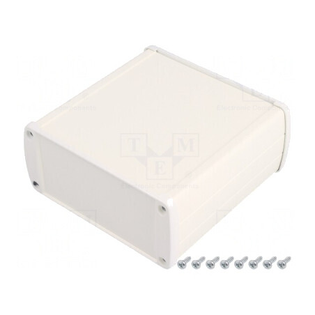 Carcasă universală aluminiu gri TEKAM 106x110x45mm | Electronic-mag.ro | Componente Electronice