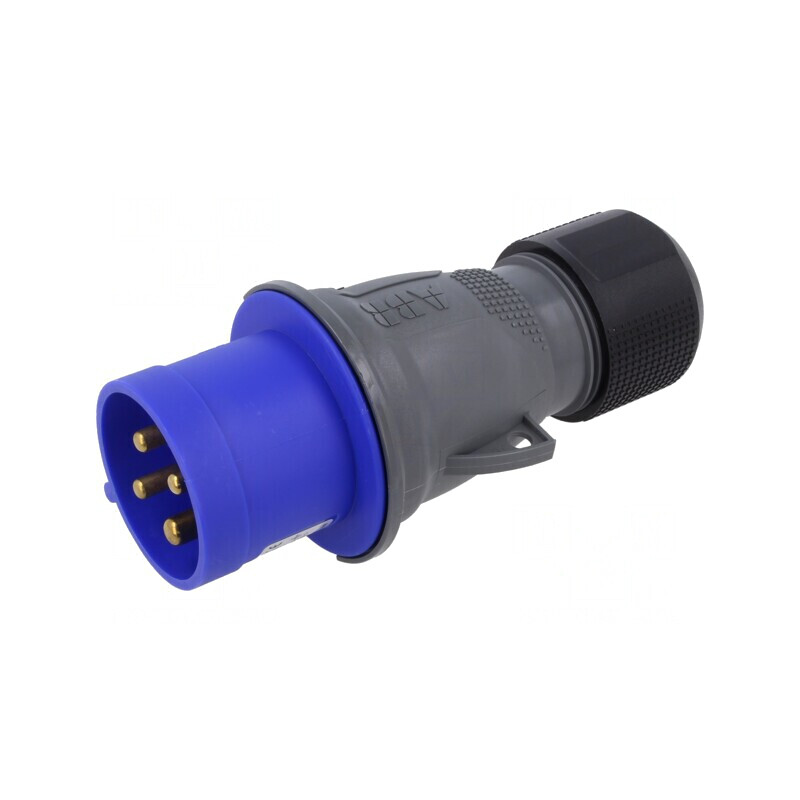 Conector Alimentare AC Trifazat Mufă Tată Drept pe Cablu | Electronic-mag.ro | Componente Electronice
