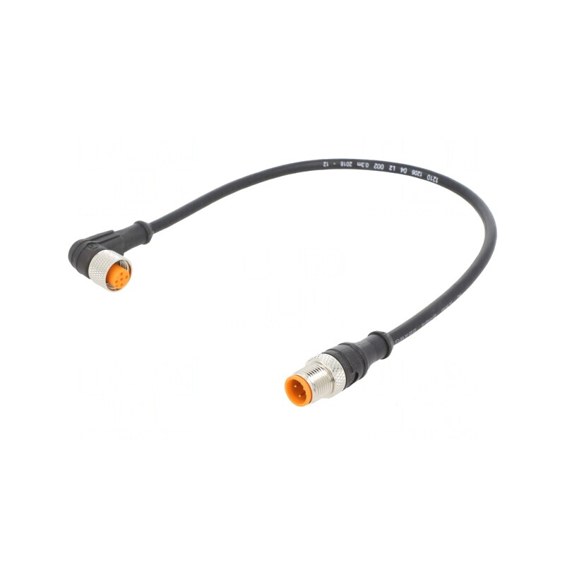 Cablu de conectare M12 0,3m 4 pini IP67 | Electronic-mag.ro | Componente Electronice Cablu de conectare M12 0,3m 4 pini IP67 | Electronic-mag.ro | Componente Electronice