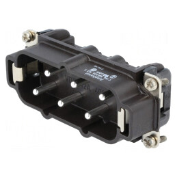 Conector HDC cu 6 Inserturi de Contact Tată 42A | Electronic-mag.ro | Componente Electronice