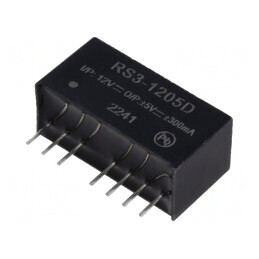 Convertor DC/DC 3W 9-18V la 5V/-5V SIP8 | Electronic-mag.ro | Componente Electronice