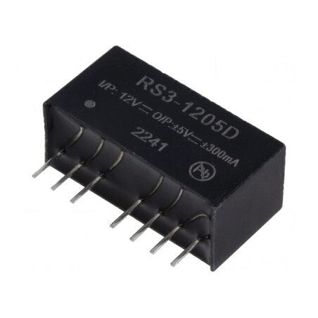 Convertor DC/DC 3W 9-18V la 5V/-5V SIP8 | Electronic-mag.ro | Componente Electronice