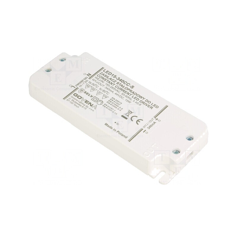Alimentator LED 15W 10-44VDC 340mA 185-265VAC | Electronic-mag.ro | Componente Electronice Alimentator LED 15W 10-44VDC 340mA 185-265VAC | Electronic-mag.ro | Componente Electronice