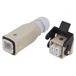 Conector HDC Tată-Mamă 4+3 Pin PE A3 Drept