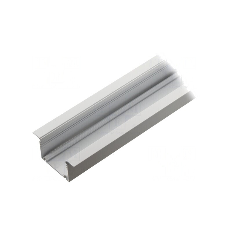 Profil Aluminiu Încastrat pentru Module LED 1m Alb PHIL | Electronic-mag.ro | Componente Electronice