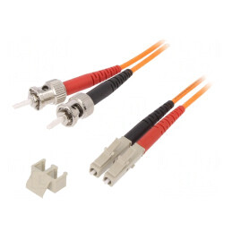 Patch Cord Fibră OM2 LC/UPC-ST/UPC 2m Portocaliu | Electronic-mag.ro | Componente Electronice