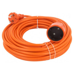 Prelungitor Alimentare PVC Portocaliu 15m | Electronic-mag.ro | Componente Electronice