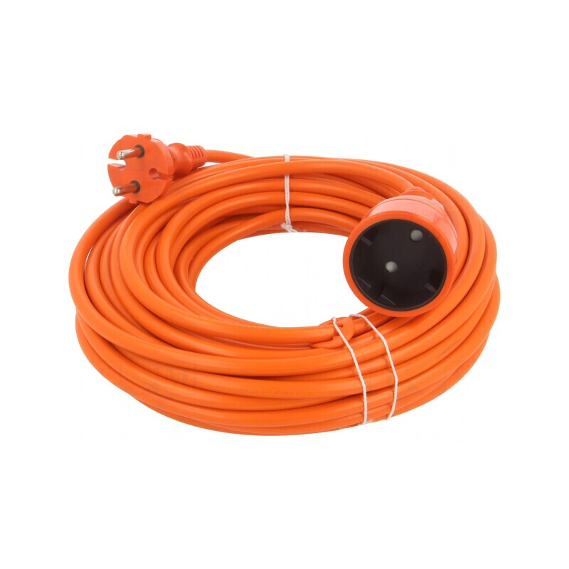Prelungitor Alimentare PVC Portocaliu 15m | Electronic-mag.ro | Componente Electronice