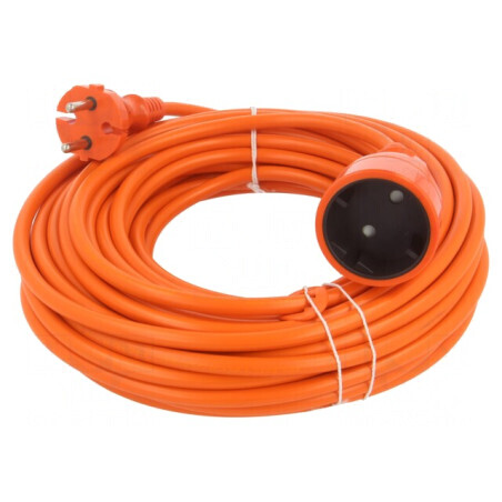 Prelungitor Alimentare PVC Portocaliu 15m | Electronic-mag.ro | Componente Electronice