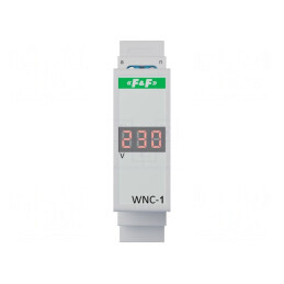 Voltmetru Digital pentru Șină DIN 80-500V LED WNC-1 | Electronic-mag.ro | Componente Electronice