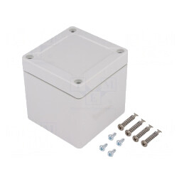 Carcasă universală gri 82x84x85mm TG ABS IK07 | Electronic-mag.ro | Componente Electronice