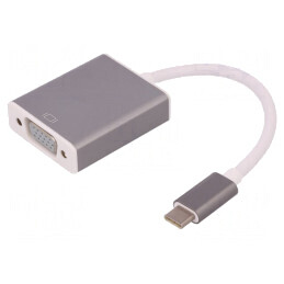Adaptor USB 3.1 D-Sub 15pin HD USB-C Alb 0.19m | Electronic-mag.ro | Componente Electronice