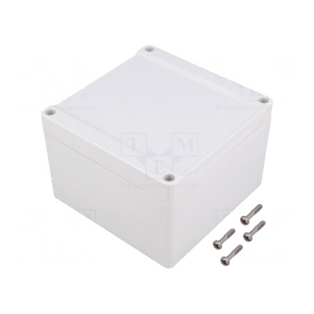 Carcasă universală policarbonat 120x120x80mm 1555P2GY | Electronic-mag.ro | Componente Electronice