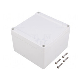 Carcasă universală policarbonat 120x120x80mm 1555P2GY | Electronic-mag.ro | Componente Electronice