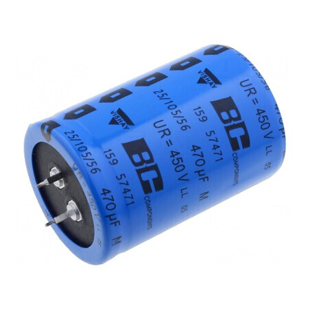 Condensator Electrolitic 470uF 450V Ø35x50mm | Electronic-mag.ro | Componente Electronice