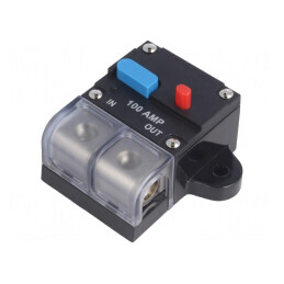 Siguranţă automată auto 100A 12-24V neagră | Electronic-mag.ro | Componente Electronice