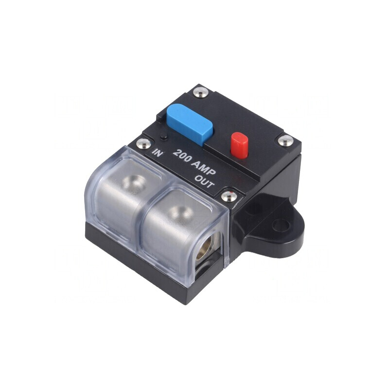 Siguranță automată auto 200A 12-24V neagră | Electronic-mag.ro | Componente Electronice