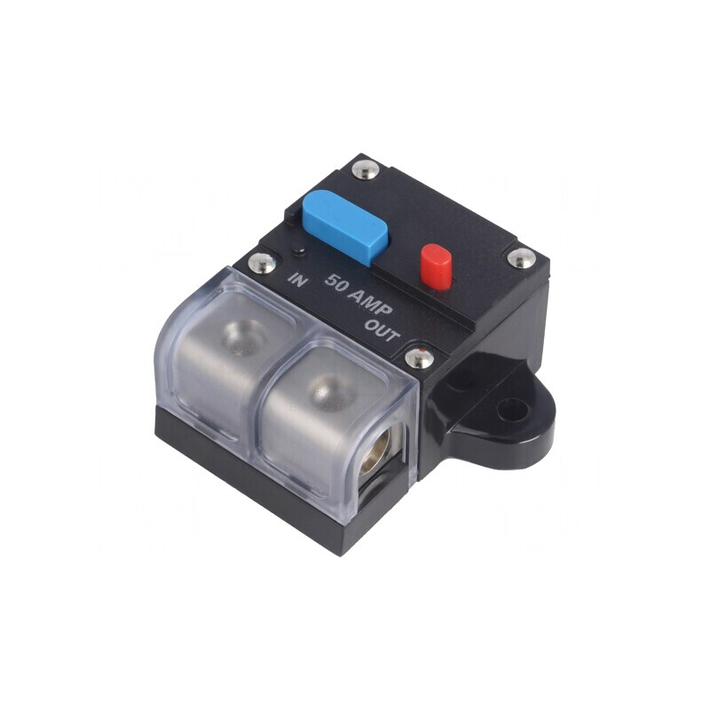 Siguranță automată auto 50A neagră 12-24V 52x70x42mm | Electronic-mag.ro | Componente Electronice
