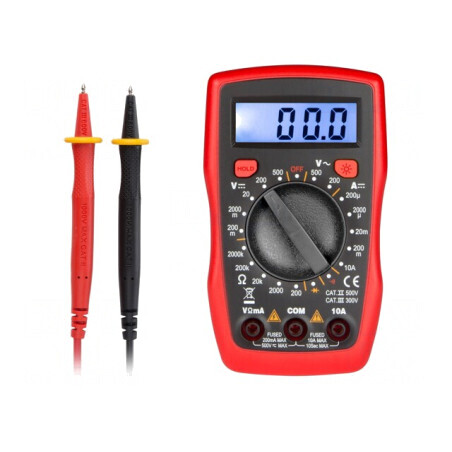 Multimetru Digital LCD 3,5 Cifre VAC 0-500V DVM841 | Electronic-mag.ro | Componente Electronice