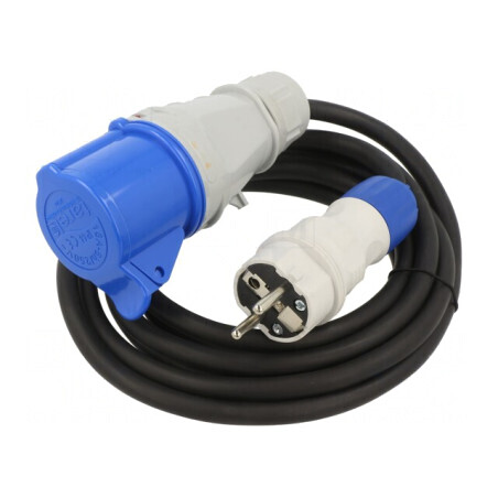 Prelungitor alimentare negru 3m 16A | Electronic-mag.ro | Componente Electronice