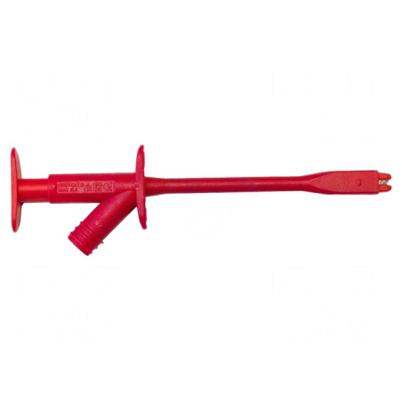 Clips de măsurare crocodil roșu 10A 1kV 155mm | Electronic-mag.ro | Componente Electronice