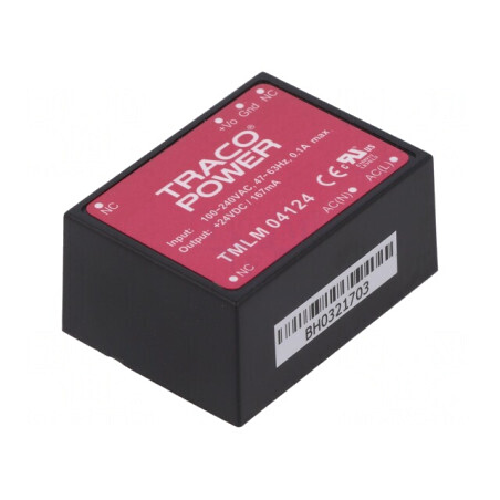 Convertor AC/DC 4W 24VDC TMLM 04124 | Electronic-mag.ro | Componente Electronice