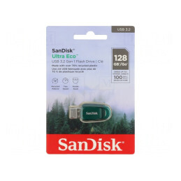 Pendrive | USB 3.2 | 128GB | R: 100MB/s | USB A | ULTRA ECO | SDCZ96-128G-G46