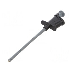 Clips de măsurare cu cârlig negru 6A 4mm nichelat | Electronic-mag.ro | Componente Electronice