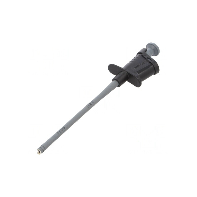 Clips de măsurare cu cârlig negru 6A 4mm nichelat | Electronic-mag.ro | Componente Electronice