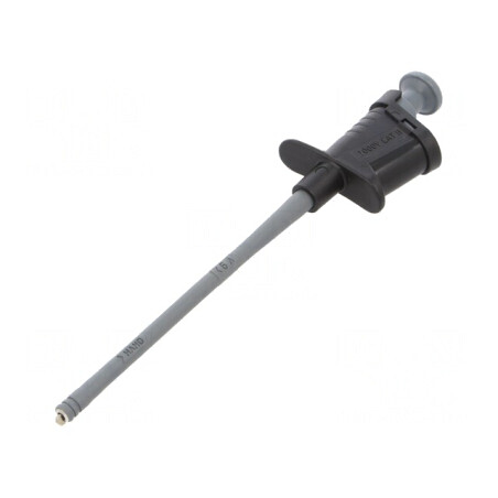 Clips de măsurare cu cârlig negru 6A 4mm nichelat | Electronic-mag.ro | Componente Electronice