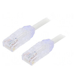 Patch cord TX6A-28 UTP alb 3m | Electronic-mag.ro | Componente Electronice