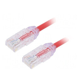 Patch Cord UTP Cat6a 3m Roșu 28AWG LSZH | Electronic-mag.ro | Componente Electronice