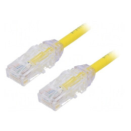 Patch cord galben 3m UTP Cat6a LSZH 28AWG | Electronic-mag.ro | Componente Electronice