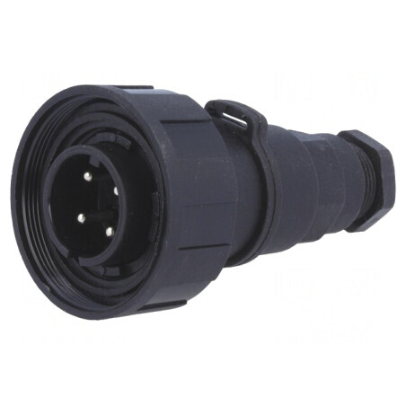Conector circular mufă tată 4 pini cu filet interior | Electronic-mag.ro | Componente Electronice