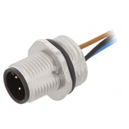 Soclu M12 4 PIN tată IP67 pentru cabluri DeviceNet/CANopen | Electronic-mag.ro | Componente Electronice