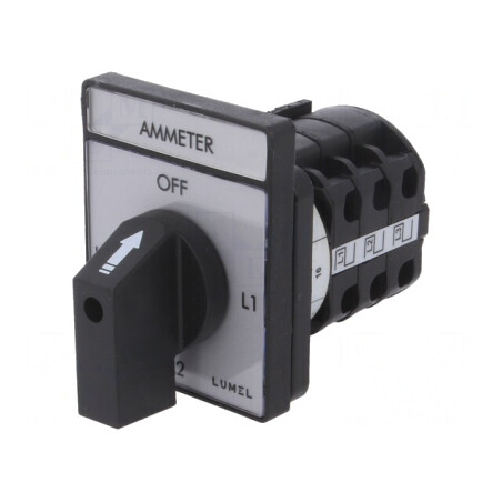 Comutator cu Came pentru Ampermetre 16A 4 Pozitii | Electronic-mag.ro | Componente Electronice