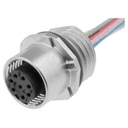 Soclu circular 8 pini DeviceNet/CANopen 30V 2A | Electronic-mag.ro | Componente Electronice