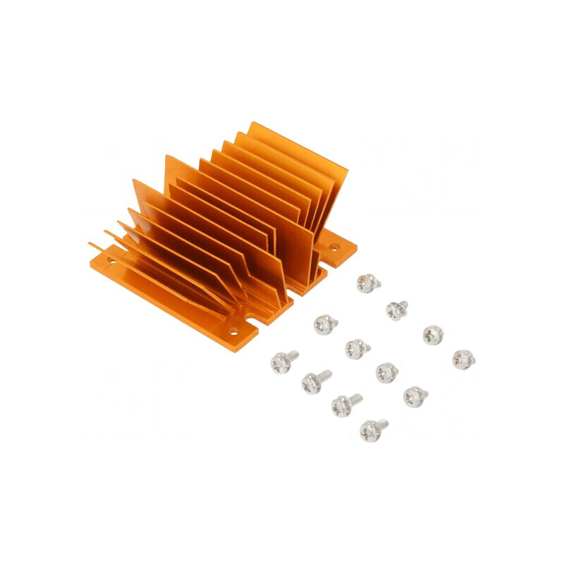Radiator cu aripioare BGA auriu 61x58mm | Electronic-mag.ro | Componente Electronice Radiator cu aripioare BGA auriu 61x58mm | Electronic-mag.ro | Componente Electronice