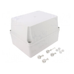 Carcasă universală gri IP55 170x220x150 mm | Electronic-mag.ro | Componente Electronice