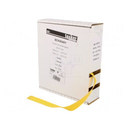 Manșon Termocontractabil 9.5mm x 5m Galben | Electronic-mag.ro | Componente Electronice