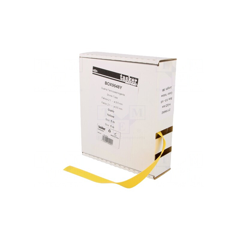 Manșon Termocontractabil 9.5mm x 5m Galben | Electronic-mag.ro | Componente Electronice