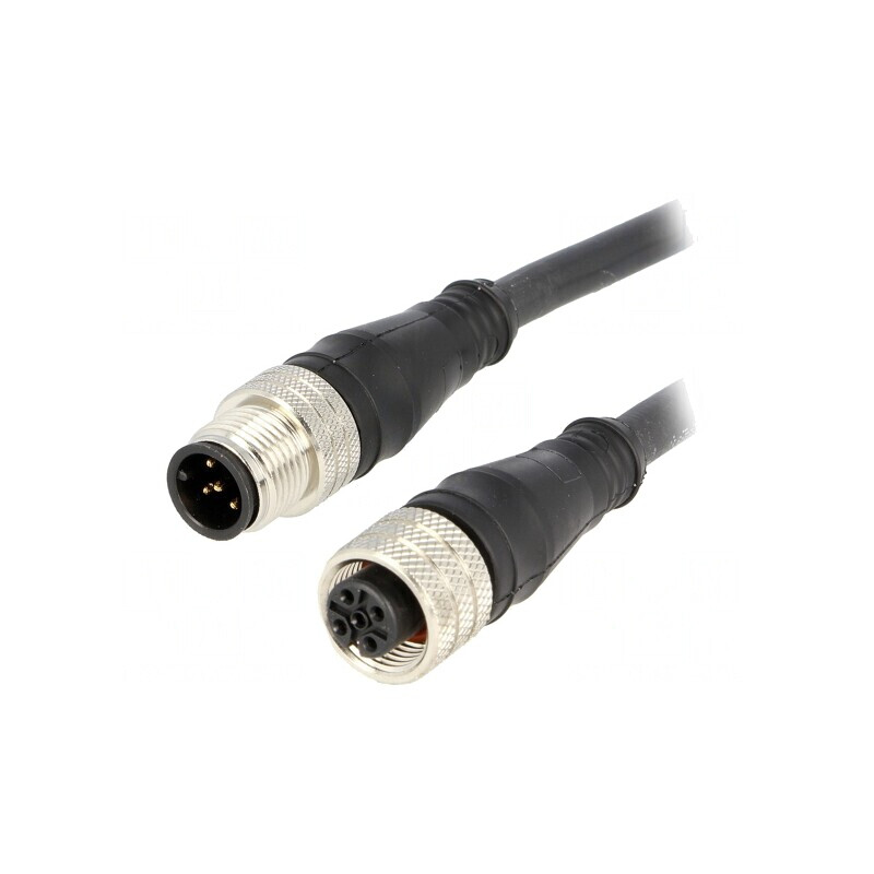 Cablu senzori și automatizări 5 PIN M12-M12 2m | Electronic-mag.ro | Componente Electronice